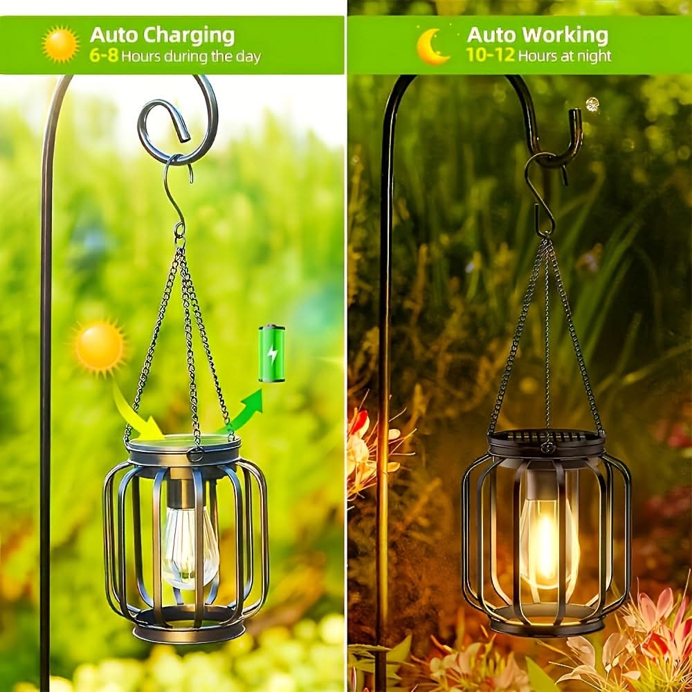 LumaGlow – Elegant Solar Lantern for Outdoor Ambiance