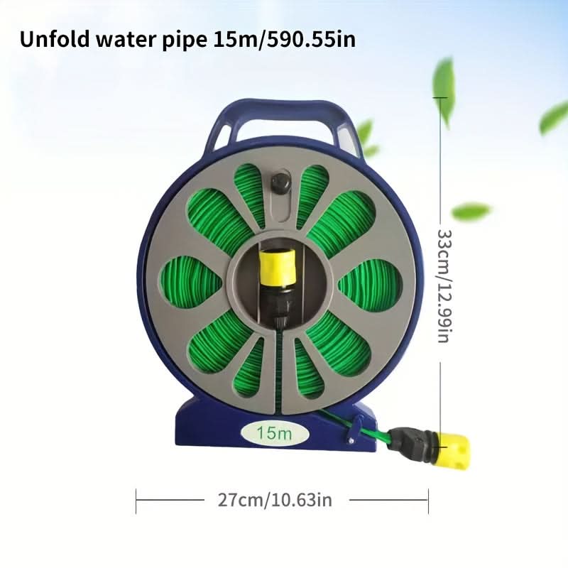 AquaFlex – Sturdy Braided Hose with Spray Nozzle and Attachments
