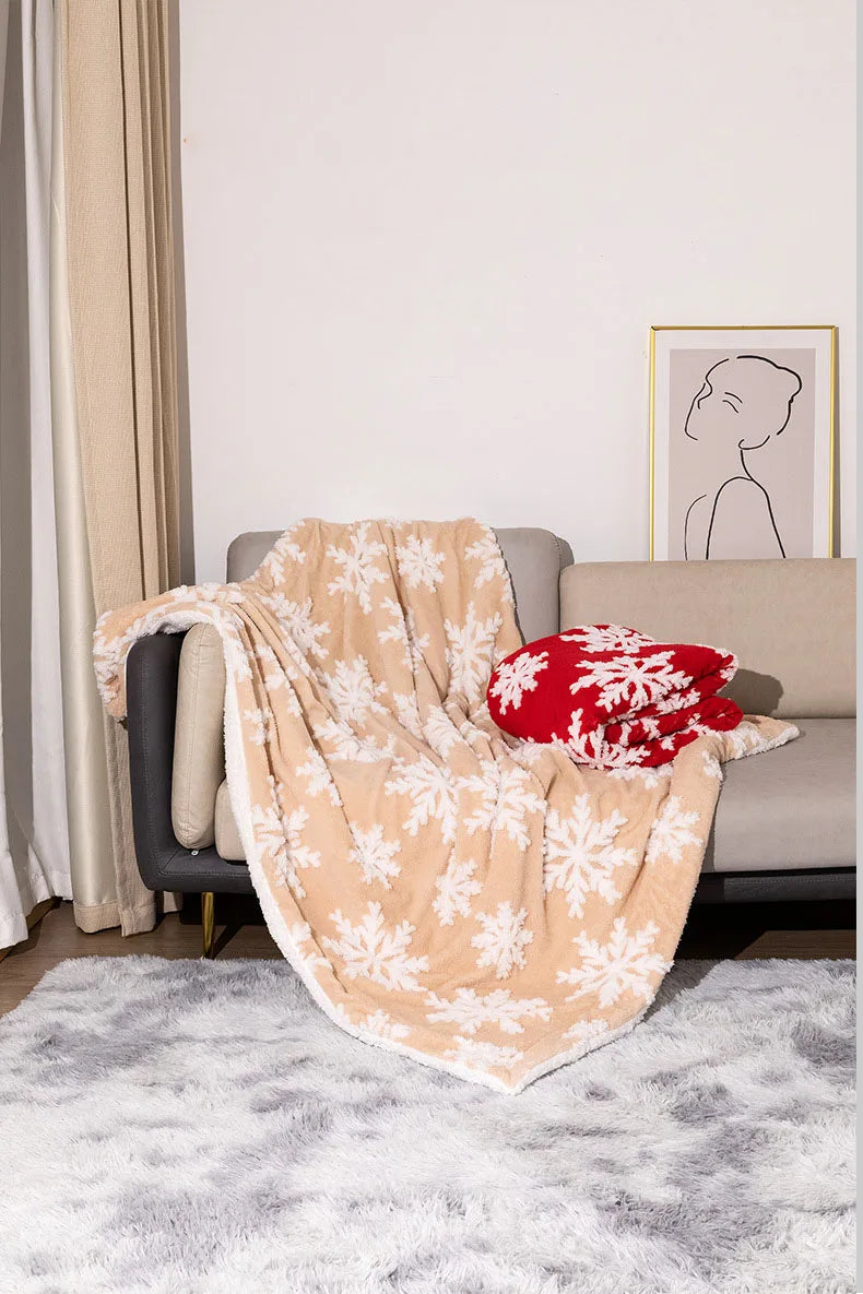 Cozy Festive Blanket for Sofa and Bed Decor