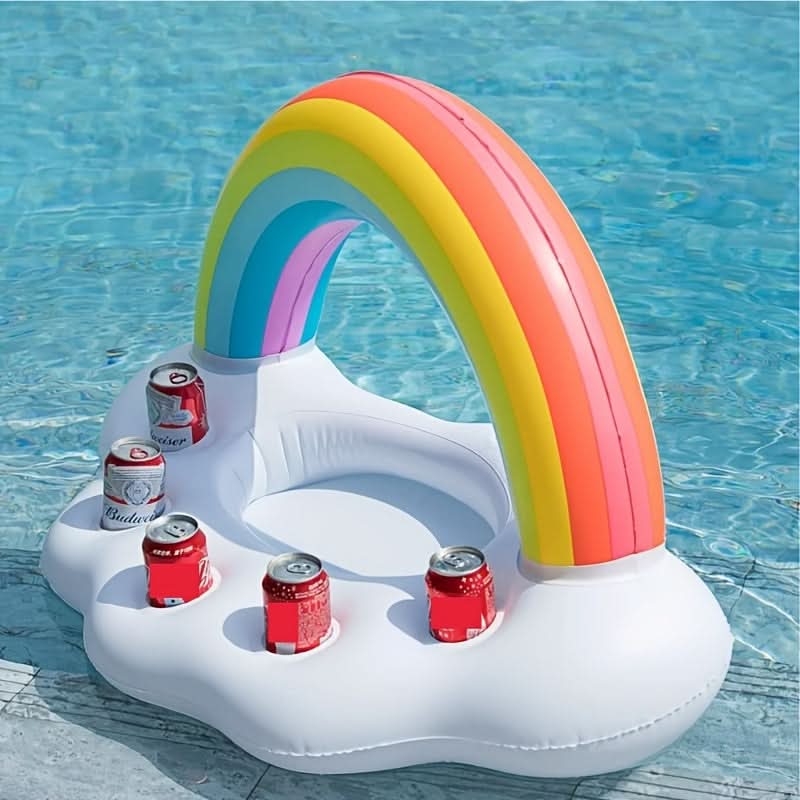 Vibrant Oasis Inflatable Drink Holder for Poolside Fun