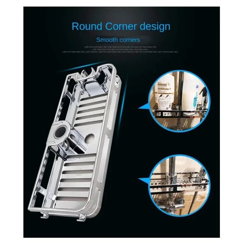 ShowerMate - Versatile Shower Rod Storage Shelf Organizer