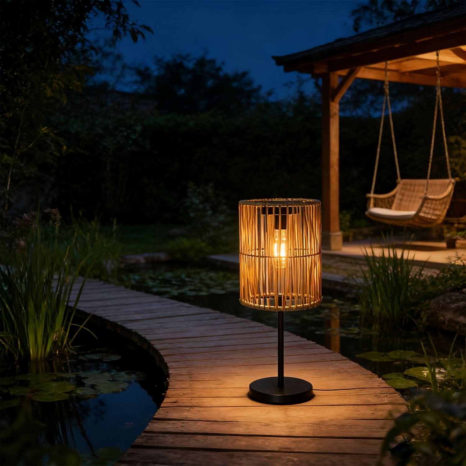 LumiGlow – Elegant Solar Lantern for Outdoor Spaces