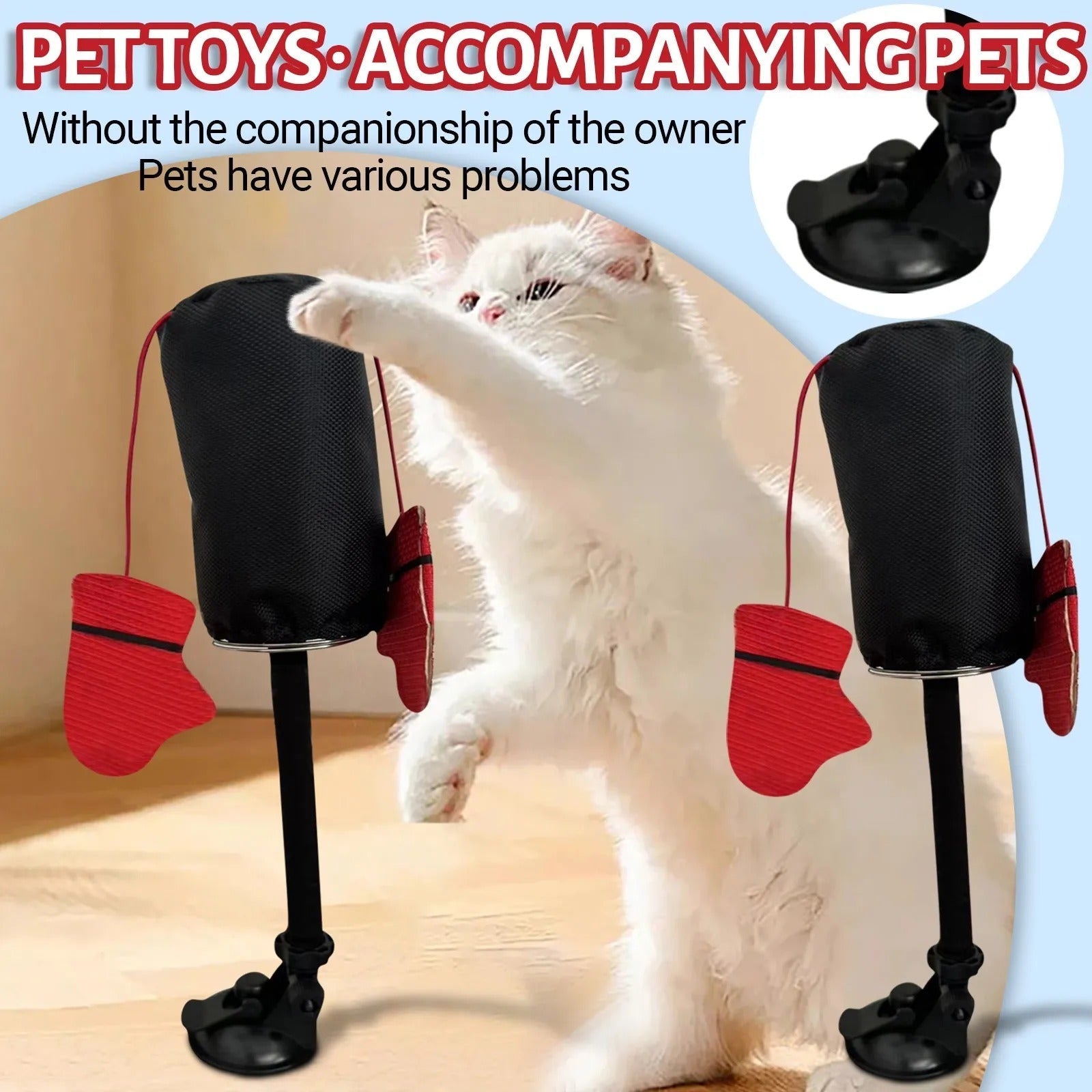Interactive Playset for Cats with Spring Action