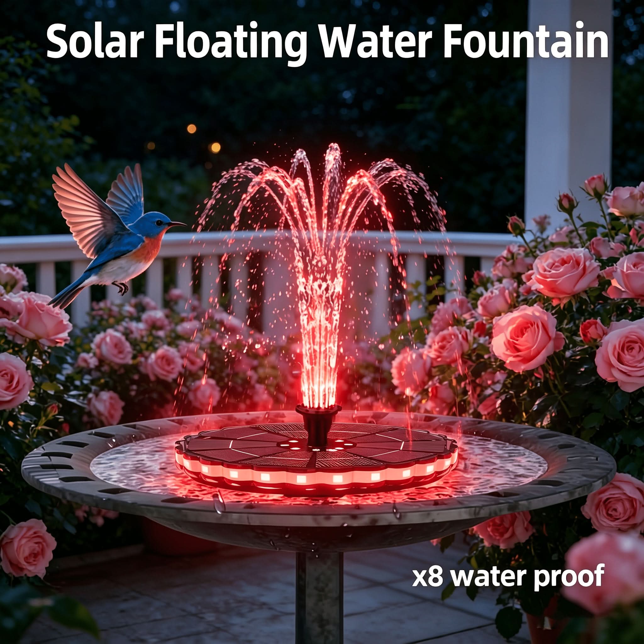 VividWave – Solar-Powered Floating Fountain for Outdoor Spaces