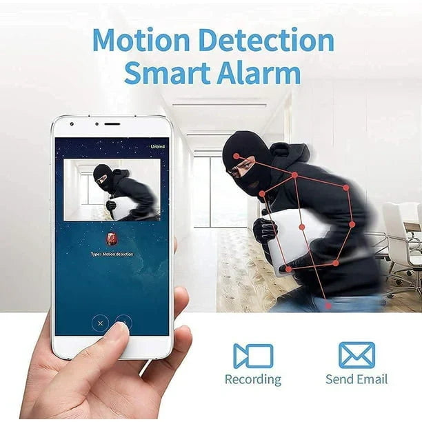 Compact Wireless Surveillance Camera with Live Audio & Video