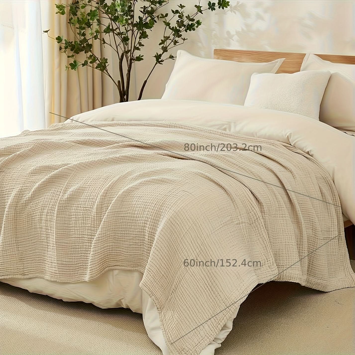 BreezyNest – Lightweight 6-Layer Blanket for All-Season Ease