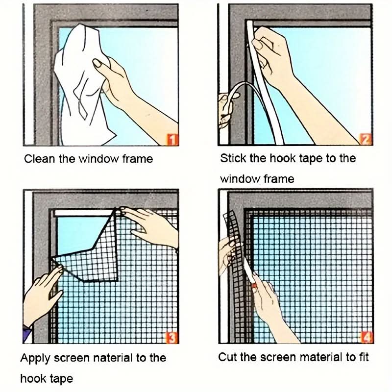 InsectGuard - Self-Adhesive Window Screen for Fresh Air
