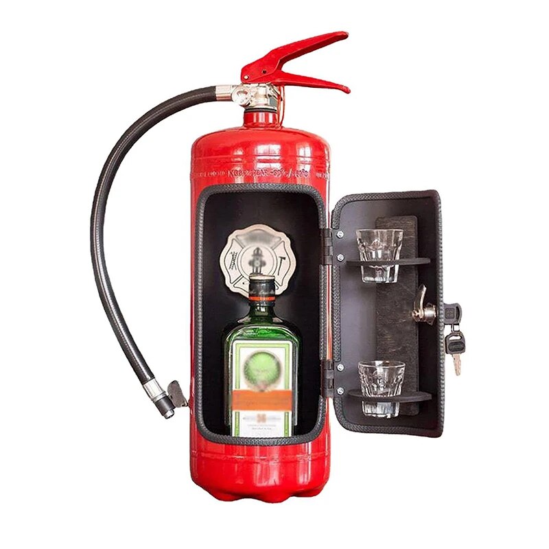 Fire Extinguisher Shaped Hidden Bottle Storage – Secure Design