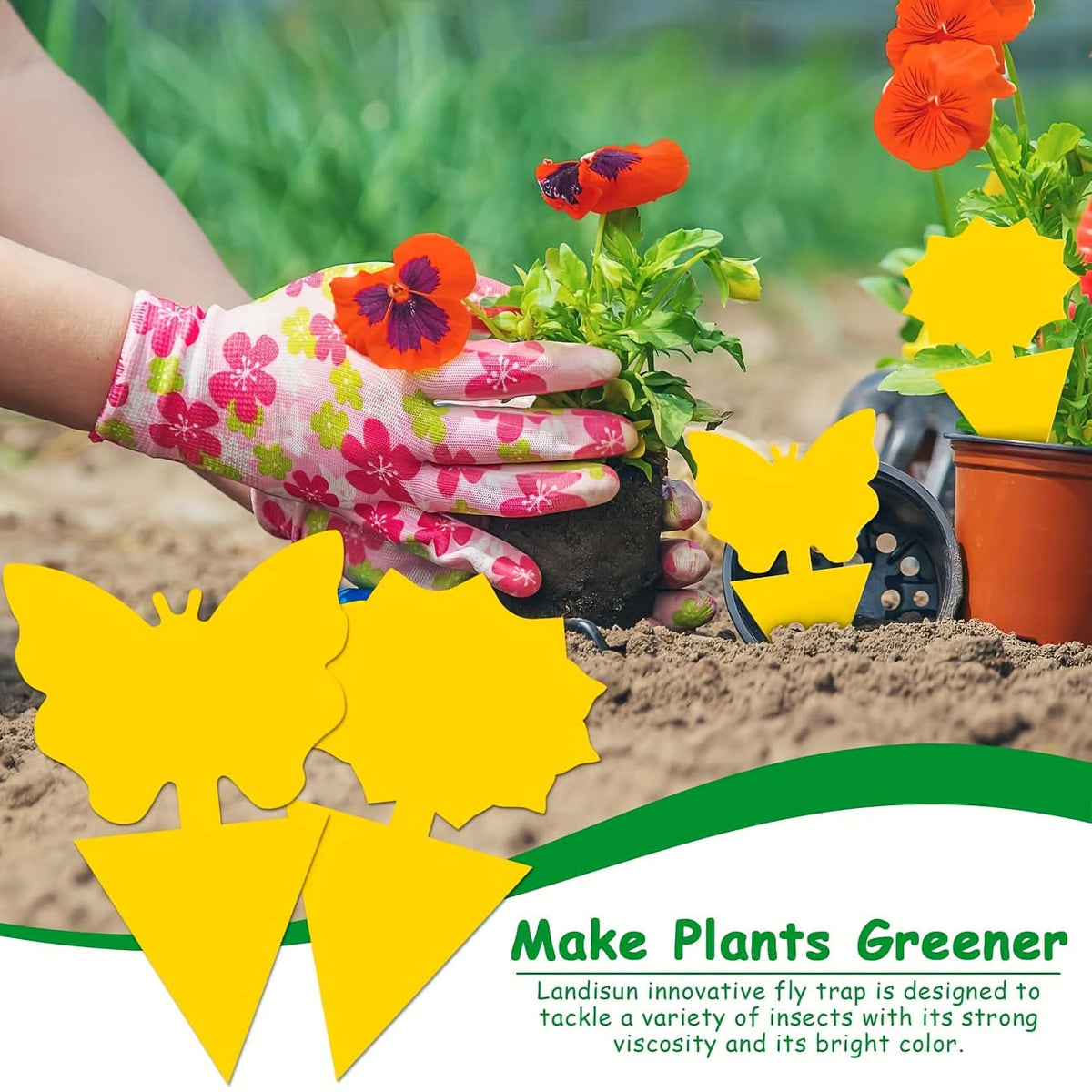 EcoGuard – Yellow Sticky Traps for Indoor Plant Protection