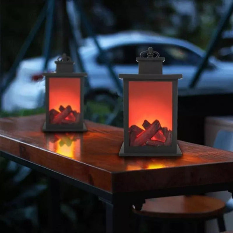 FlickerGlow Hanging LED Lantern for Cozy Ambiance