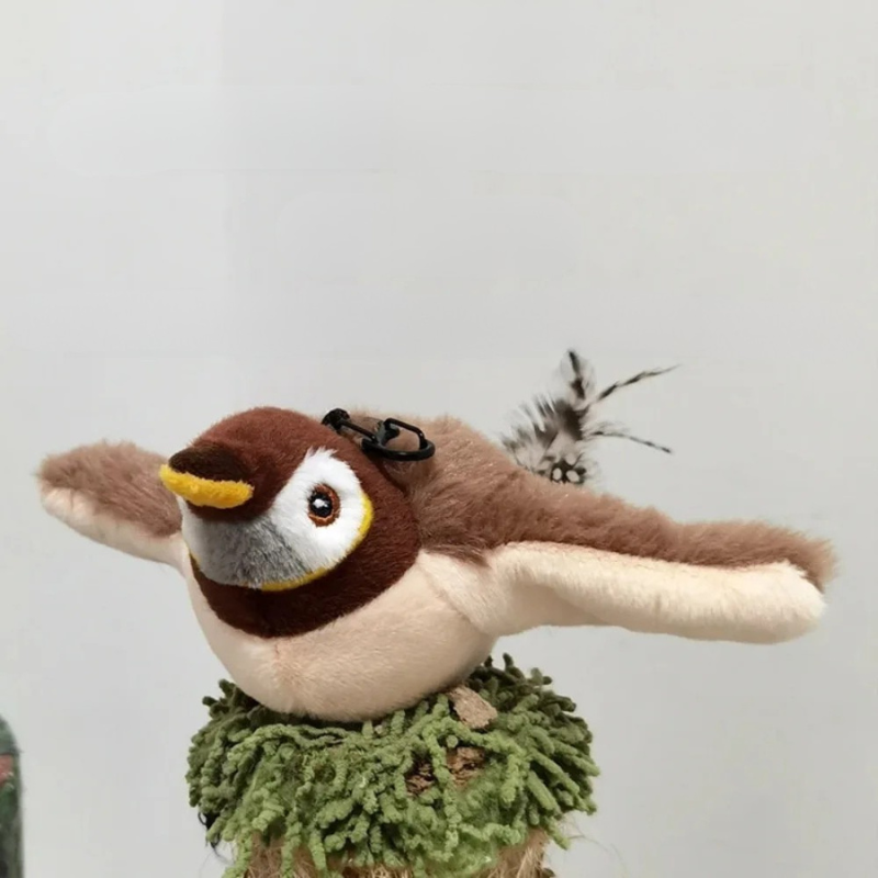 Engaging Bird Mimicking Cat Plaything for Active Felines
