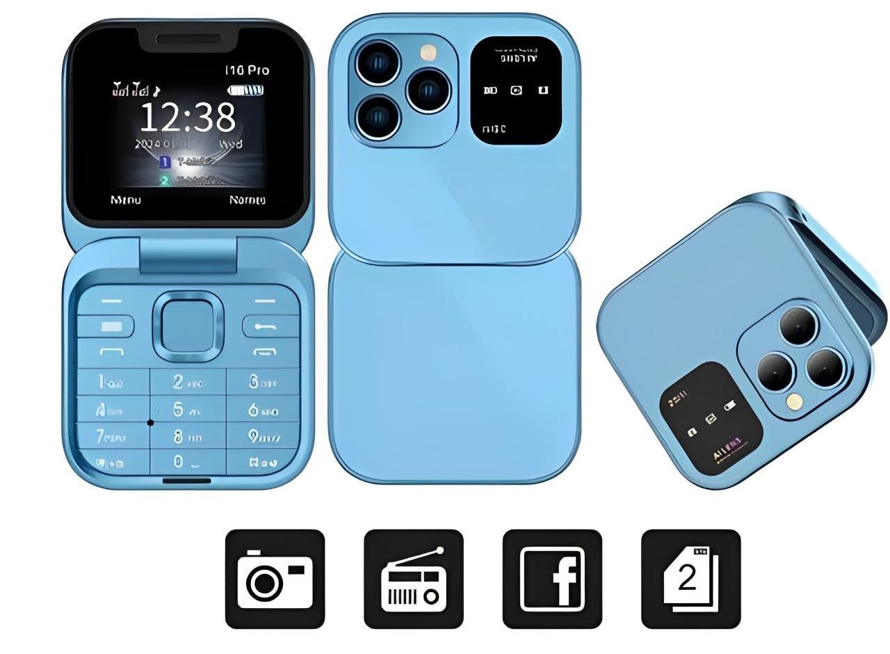 Compact Dual SIM Smartphone with Foldable Design