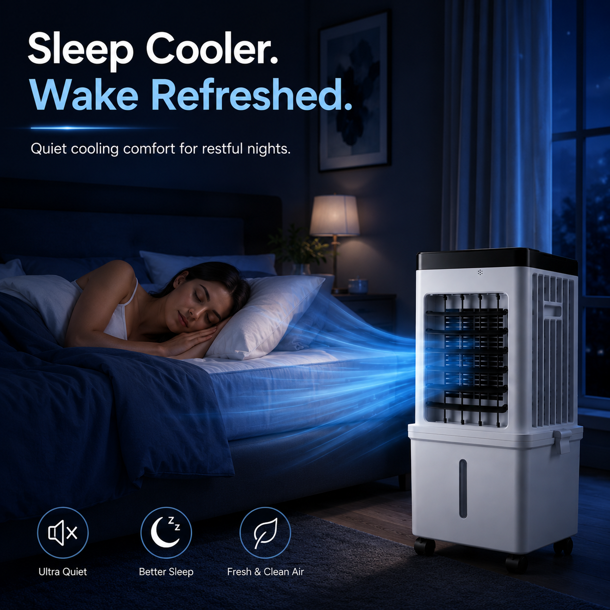 BreezyNest – 3-in-1 Air Comfort Device for Stylish Homes