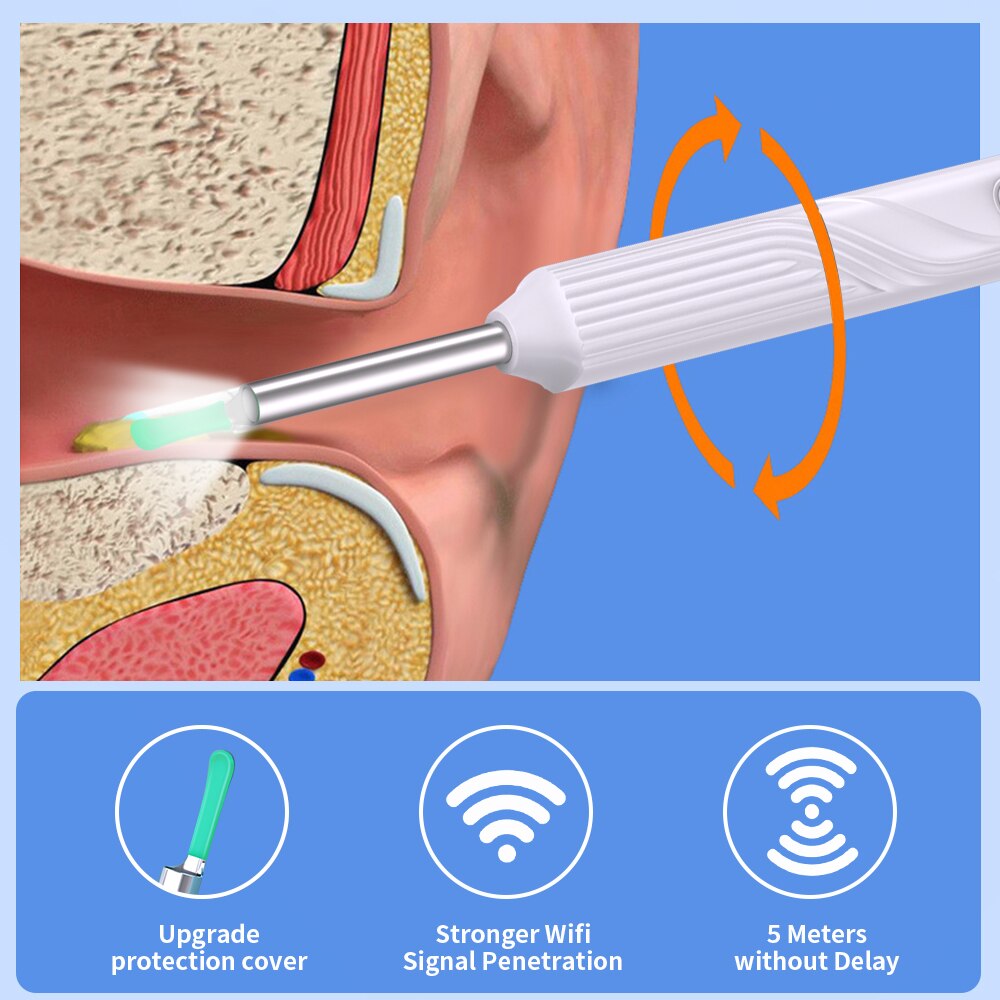 Smart Ear Cleaning Tool with Camera Integration
