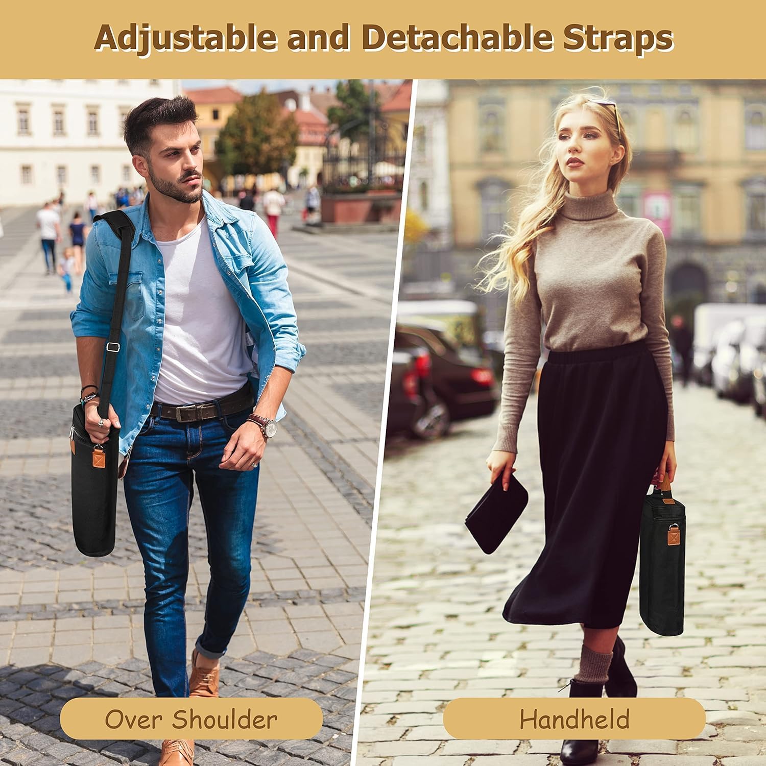 Double Wine Bottle Carrier with Insulation – Buy One, Get One Free
