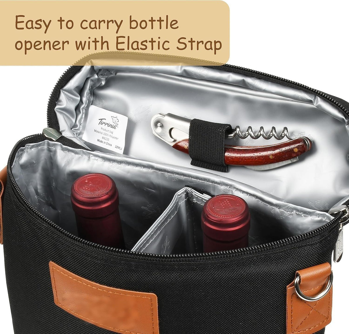 Double Wine Bottle Carrier with Insulation – Buy One, Get One Free