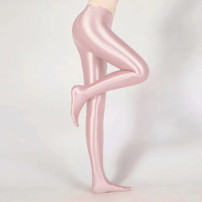 Elegant High-Waisted Glossy Leggings for Every Occasion