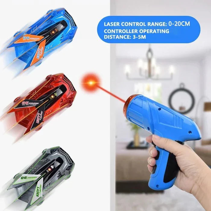 Ultimate Gravity-Defying Laser-Controlled Racer