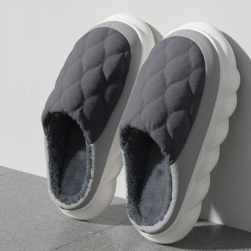 Men's Insulated Waterproof Winter Slippers