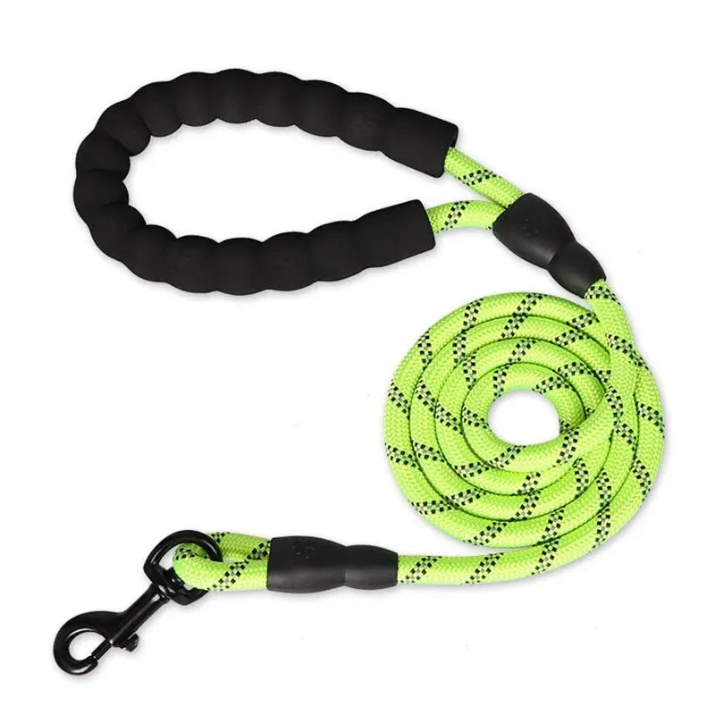 Enhanced Visibility Dog Leash with Comfort Grip