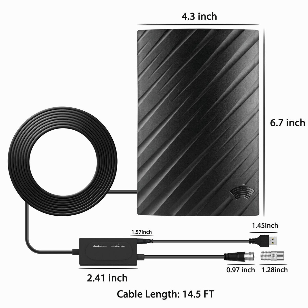 Ultra Clear 4K Indoor Antenna for Free TV