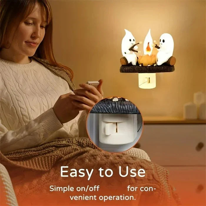 Spooky Glow Campfire Lantern - Enchanting Night Light