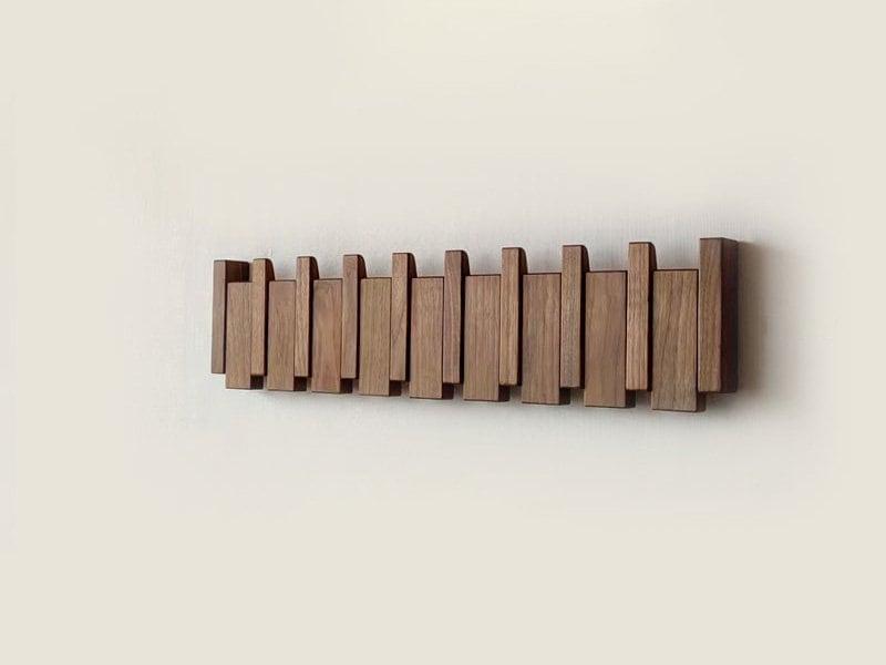 Artisan Crafted Wooden Coat Organizer