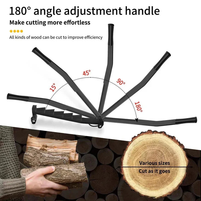 Wall-Mounted Firewood Splitting Tool – Portable & Efficient