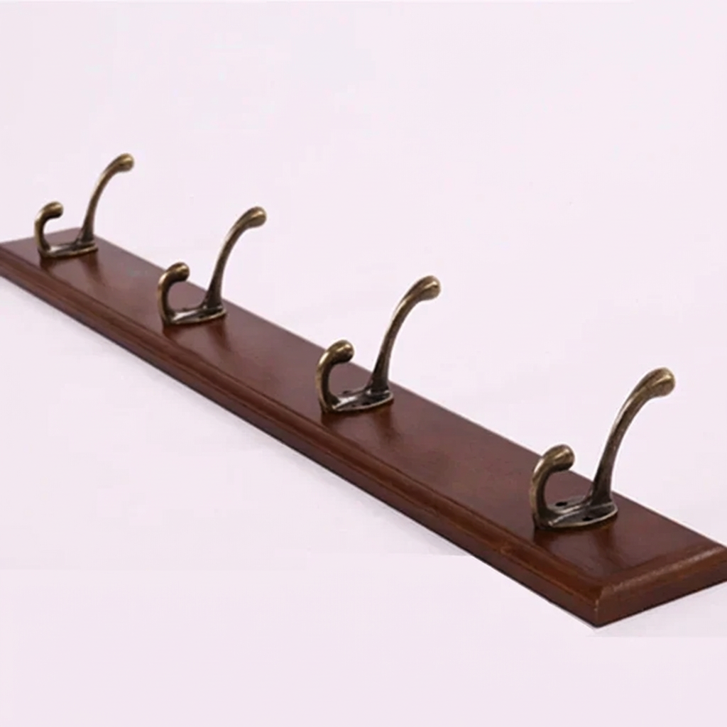 Stylish Wall-Mounted Coat Organizer with Multiple Hooks