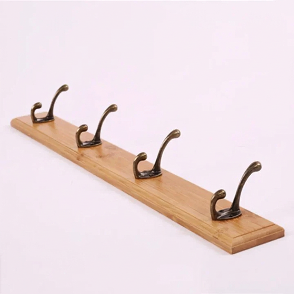 Stylish Wall-Mounted Coat Organizer with Multiple Hooks