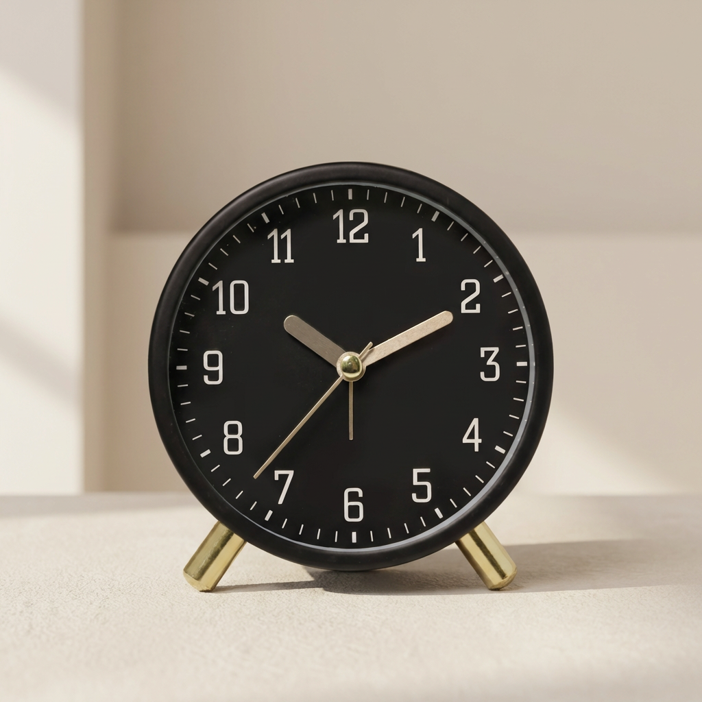 Elegant Silent Table Clock with Minimalist Design