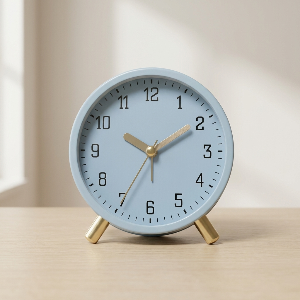 Elegant Silent Table Clock with Minimalist Design