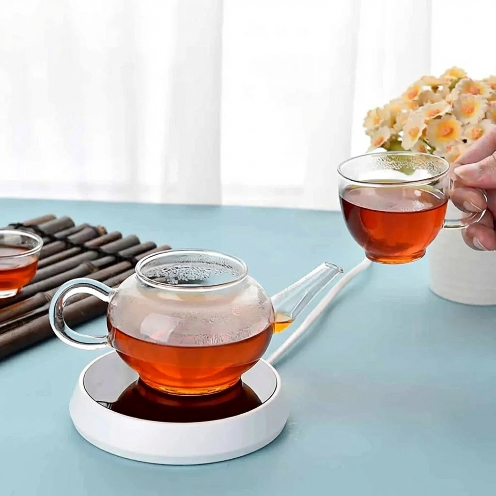Portable Electric Drink Warmer with Gravity Activation - 12 cm