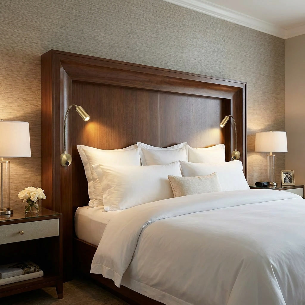 Flexible Wall-Mounted LED Reading Light with Adjustable Arm