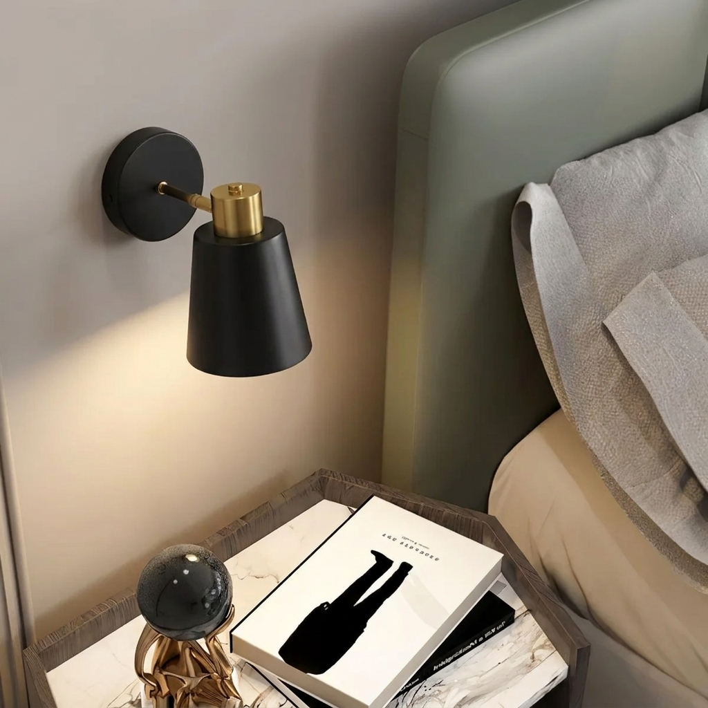 Sleek Adjustable Wall Sconce for Reading and Ambient Light