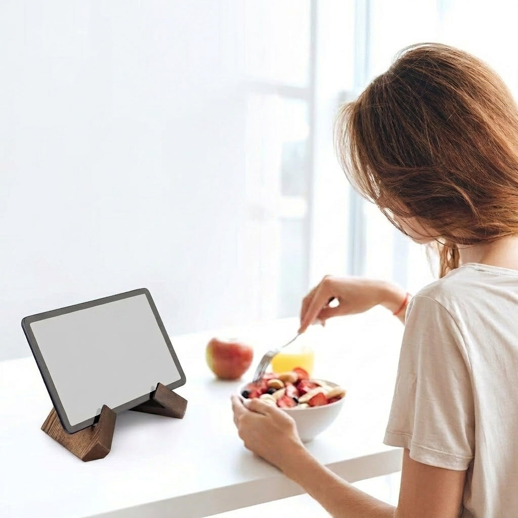 Versatile Wooden Recipe Holder for Effortless Cooking