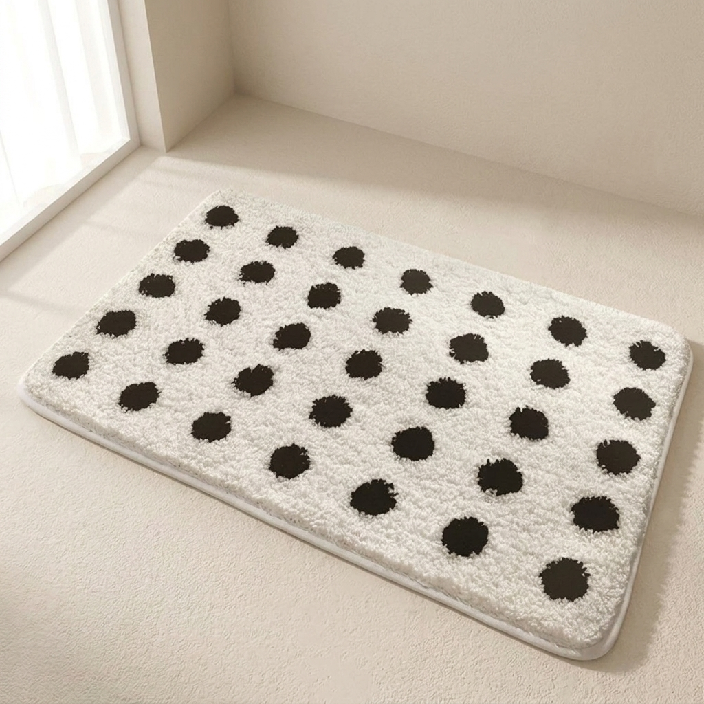 Soft Touch Microfiber Non-Slip Bath Mat for Comfort