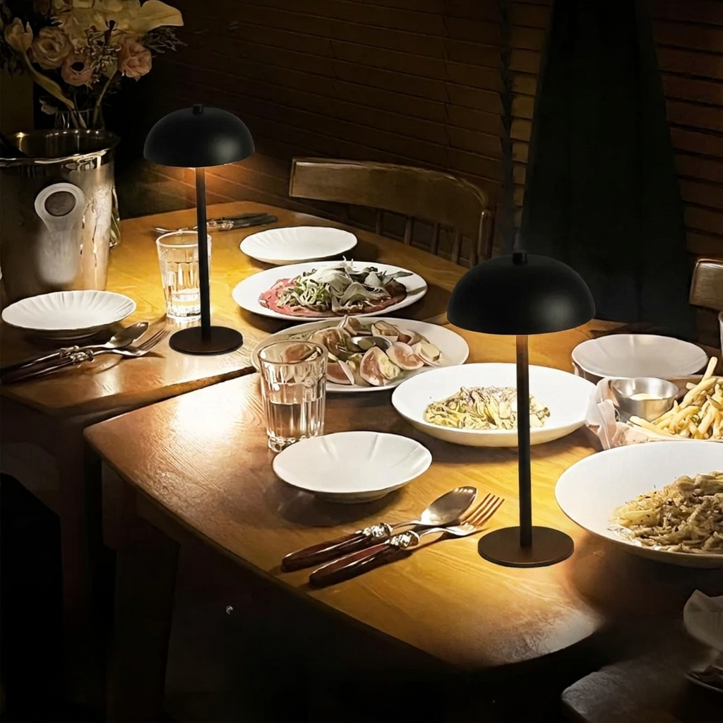 Portable LED Table Lamp with Touch Control and Rechargeable Battery