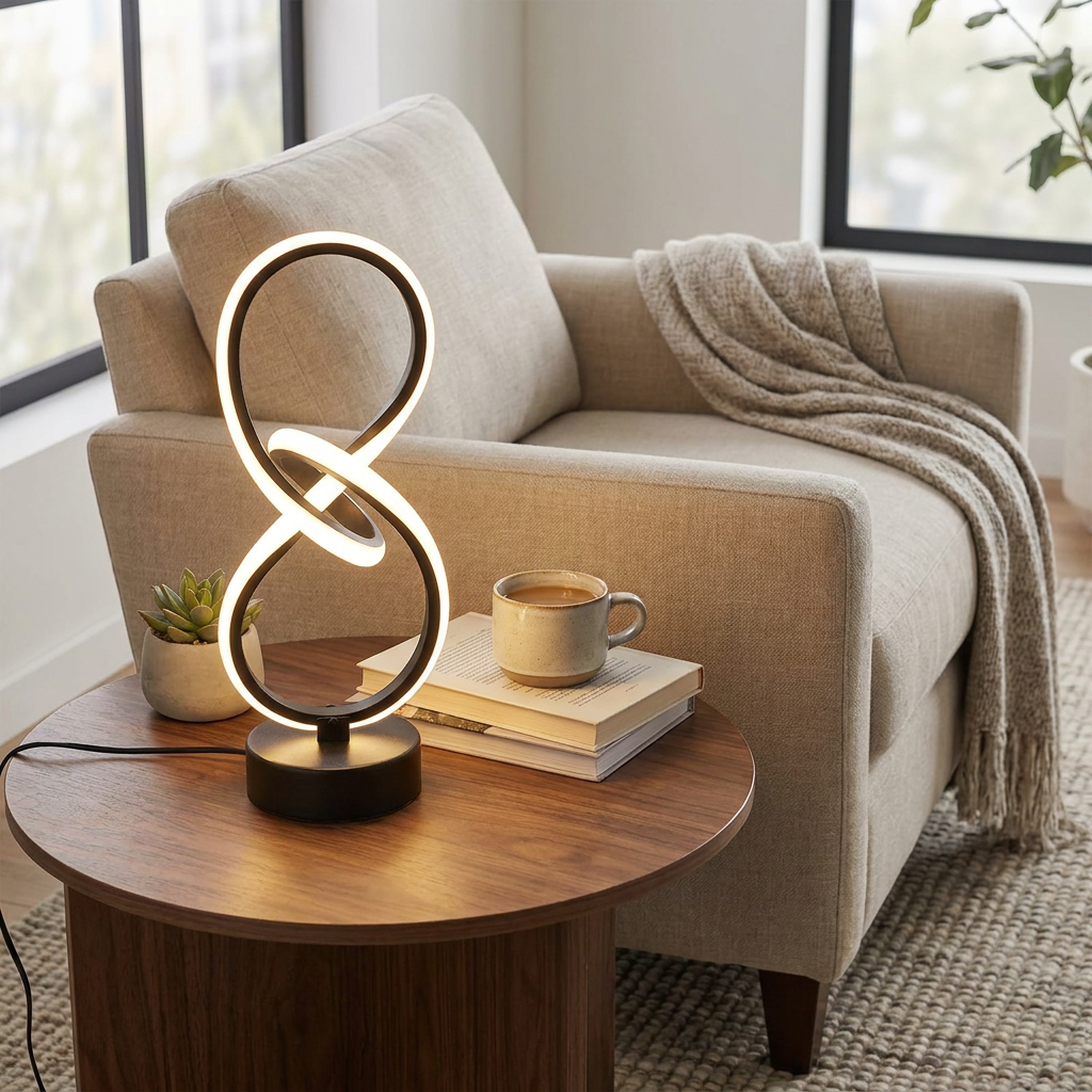 Versatile Dimmable Table Lamp with Minimalist Elegance