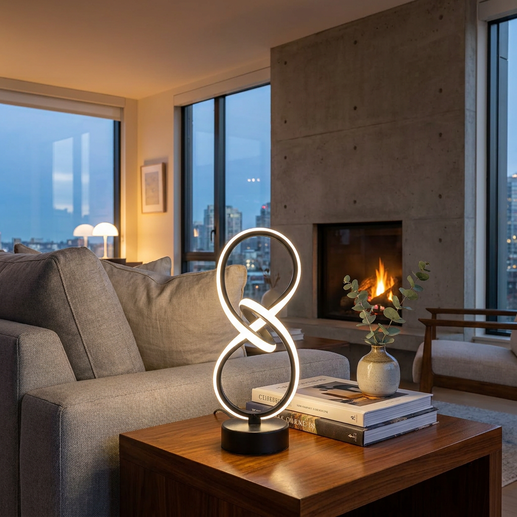 Versatile Dimmable Table Lamp with Minimalist Elegance