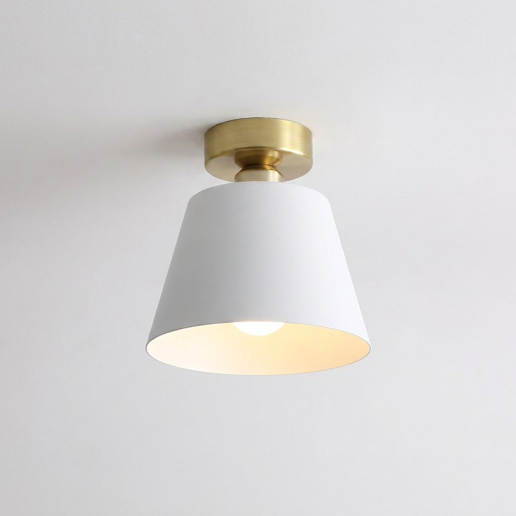 Stylish Hardwired Flush Mount Light Fixture with E27 Base