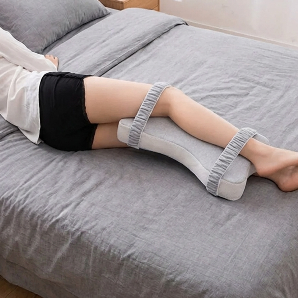 Comfort Support Pillow for Legs, Memory Foam, Easy-Clean Design