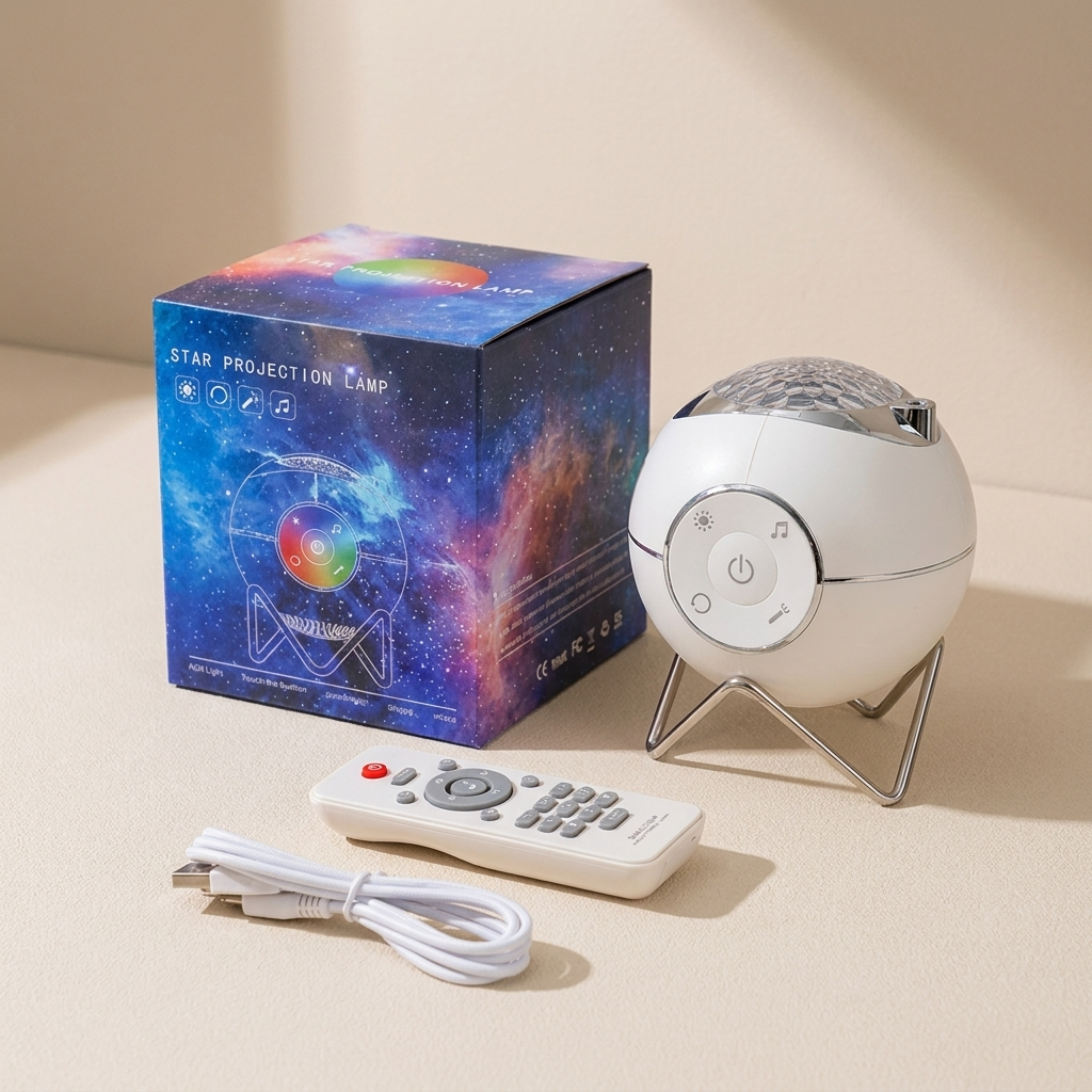 Stellar Nightlight Projector with Bluetooth Speaker