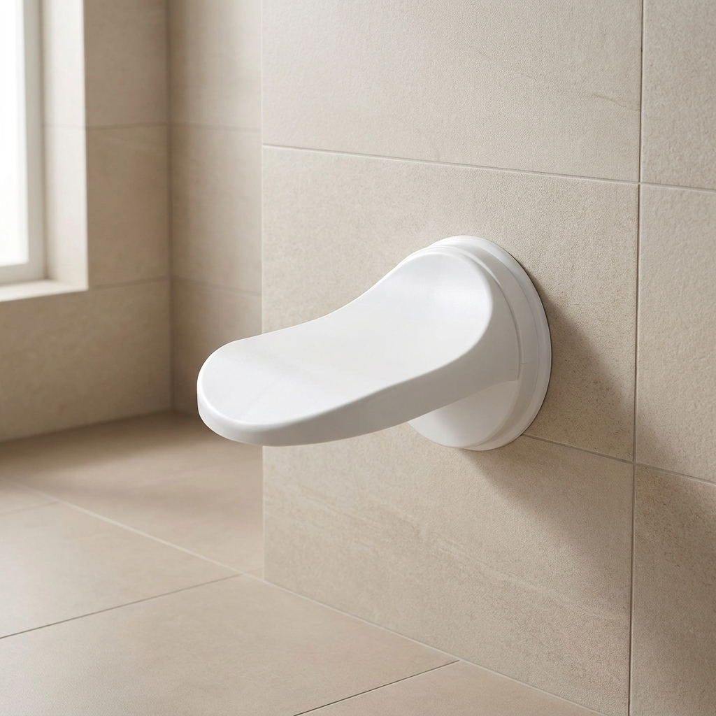 Non-Slip Shower Step Pedal with Suction Cup Attachment