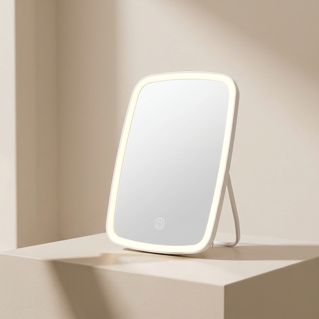 Versatile Touch-Control LED Makeup Mirror with 3 Lighting Options