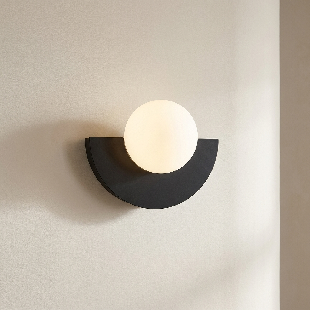 Sleek Metal Crescent LED Wall Sconce for Modern Spaces