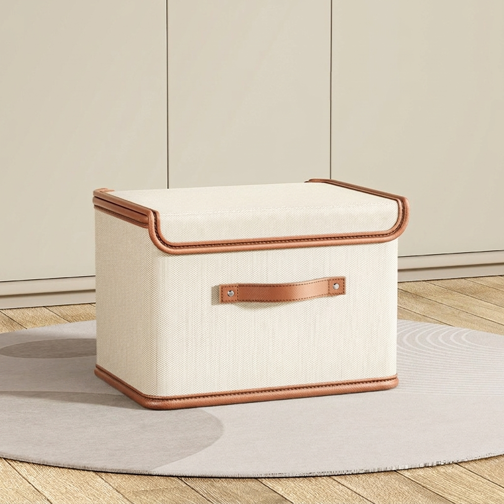 Versatile Collapsible Storage Container with Lid and Handles