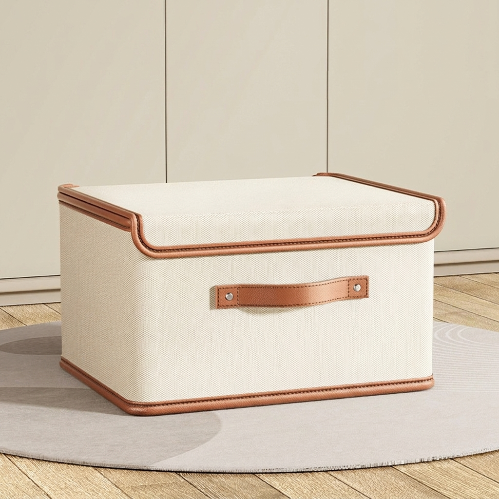 Versatile Collapsible Storage Container with Lid and Handles