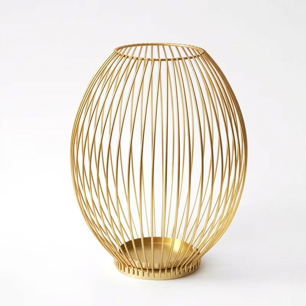 Stylish Geometric Candle Stand for Pillar Candles
