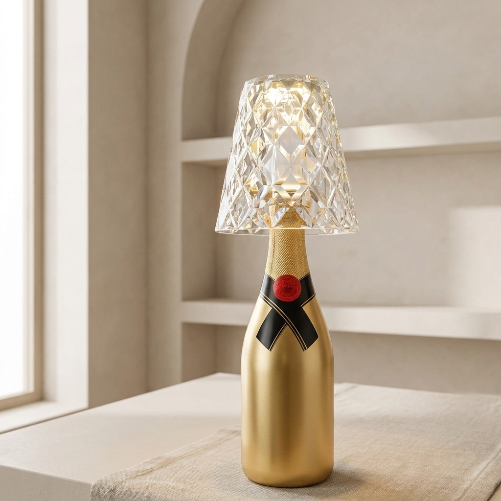 Versatile Touch-Control LED Bottle Lamp with 3 Light Modes
